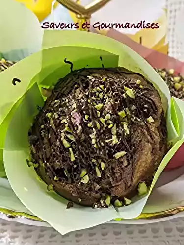 Muffins à la banane, au chocolat et aux noisettes