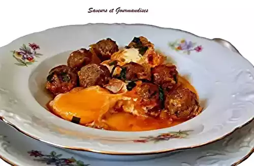 Tajine kefta aux œufs