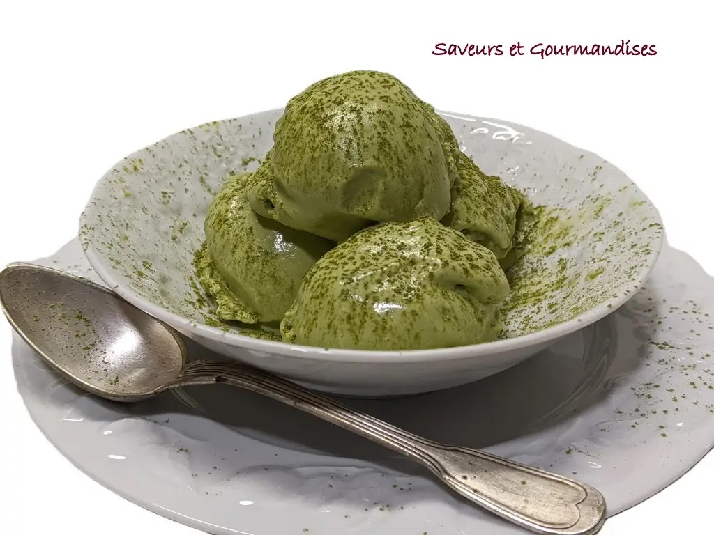 Crème glacée au matcha sans sorbetière