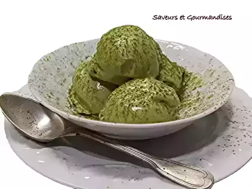 Crème glacée au matcha sans sorbetière