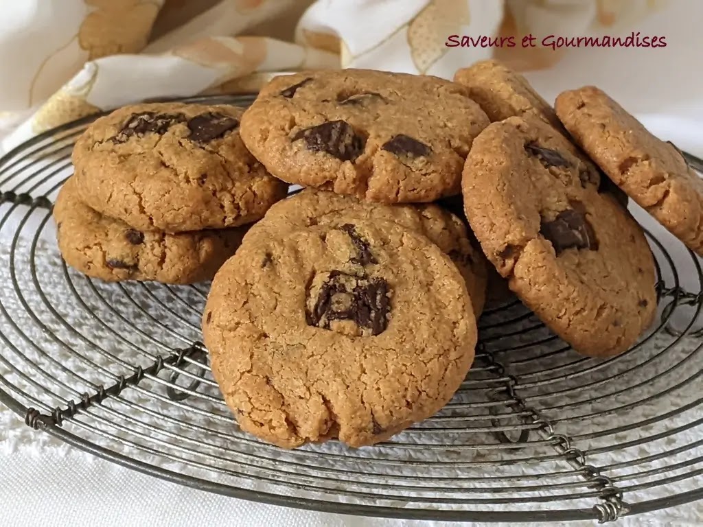 Cookies au beurre de cacahuète et aux pépites de chocolat