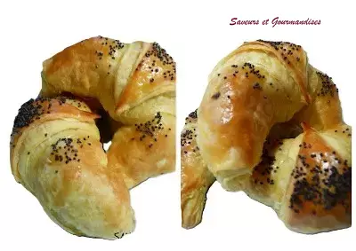 Croissants feuilletés farcis