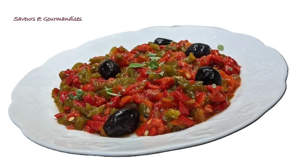Hmiss ou slata mechouia aux poivrons