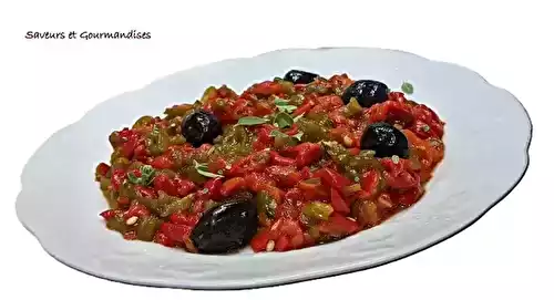 Hmiss ou slata mechouia aux poivrons