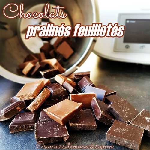 Chocolats pralinés feuilletés