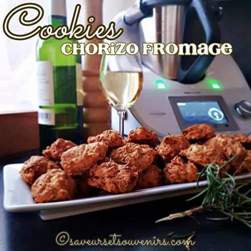 Cookies apéro chorizo fromage au Thermomix