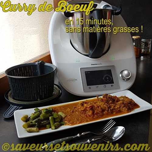 Curry de Boeuf 15 minutes sans matières grasses - Saveurs et Souvenirs