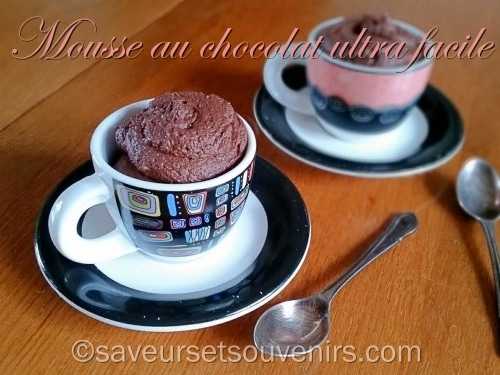 Mousse au chocolat ultra facile au Thermomix