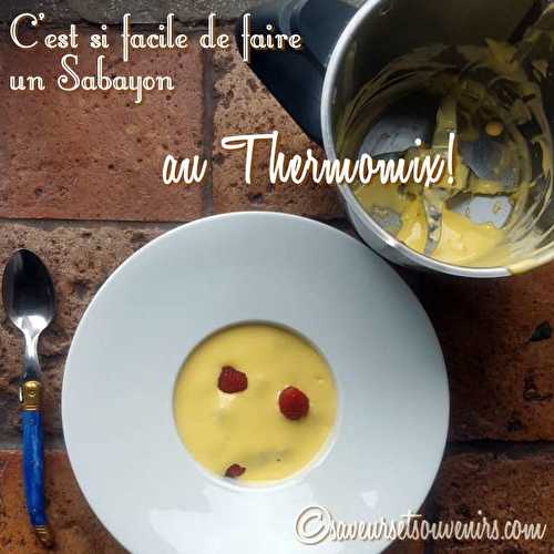 Sabayon et Langues de Chat au Thermomix