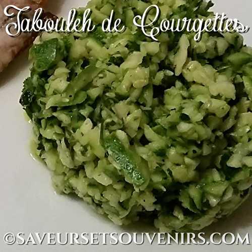 Tabouleh de Courgettes  - Recette Thermomix