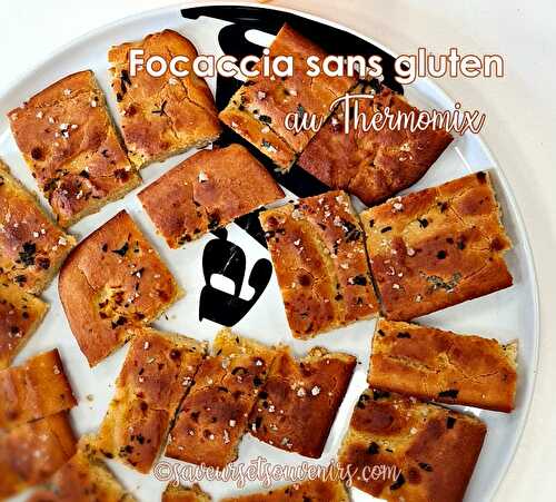 Focaccia sans gluten au Thermomix