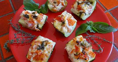 COURGETTES FARCIES AU CHEVRE