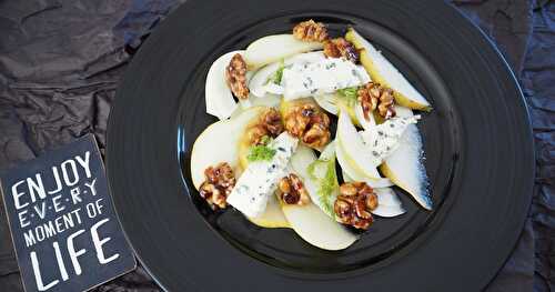 SALADE SUCRÉE-SALÉE DE POIRES, FENOUIL  ET NOIX CARAMÉLISÉES