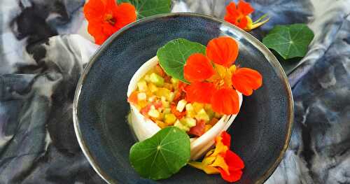 TARTARE DE LÉGUMES À LA CAPUCINE