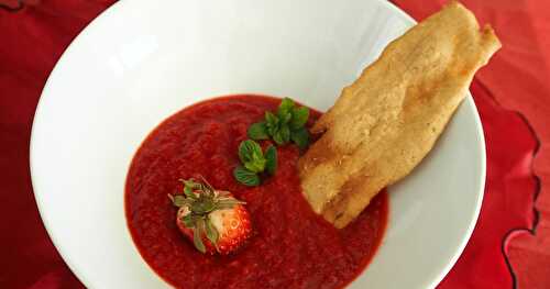 SOUPE DE FRAISES AU « CROUSTI-CRÊPE »