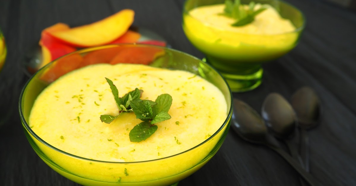 MOUSSE À LA MANGUE PARFUMÉE AU CITRON VERT