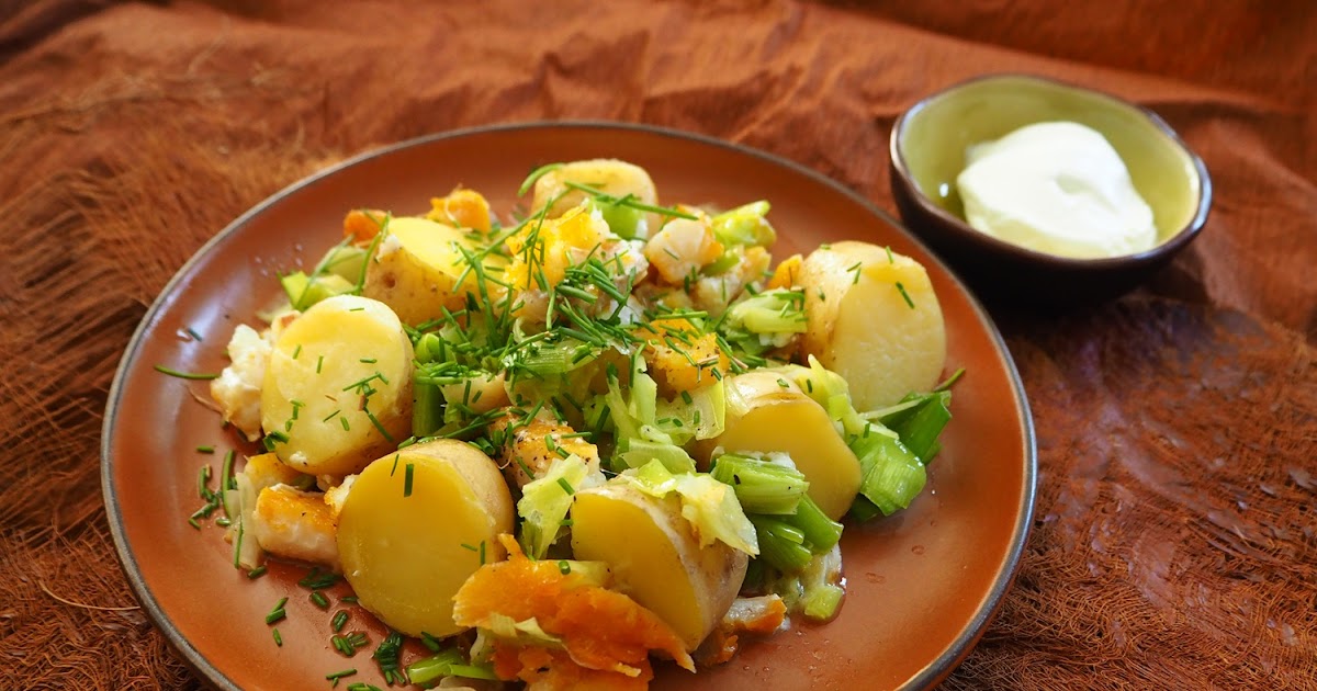 SALADE DE POMMES DE TERRE AU HADDOCK ET POIREAUX
