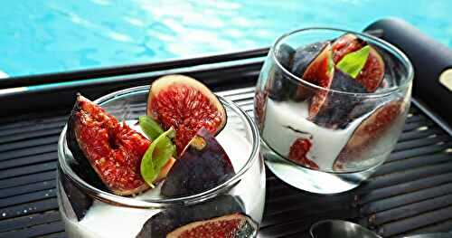 VERRINES AUX FIGUES, GRAINES DE CHIA ET LAIT DE COCO