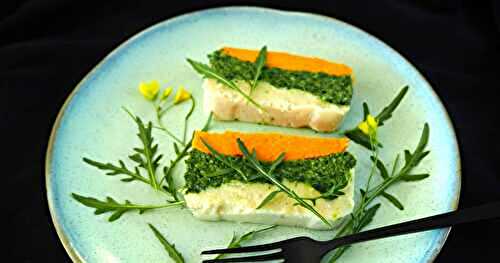 TERRINE FRAÎCHEUR AUX CAROTTES, CHOU-FLEUR ET ÉPINARDS