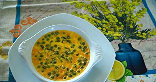 CRÈME BRÛLÉE DE PETITS POIS