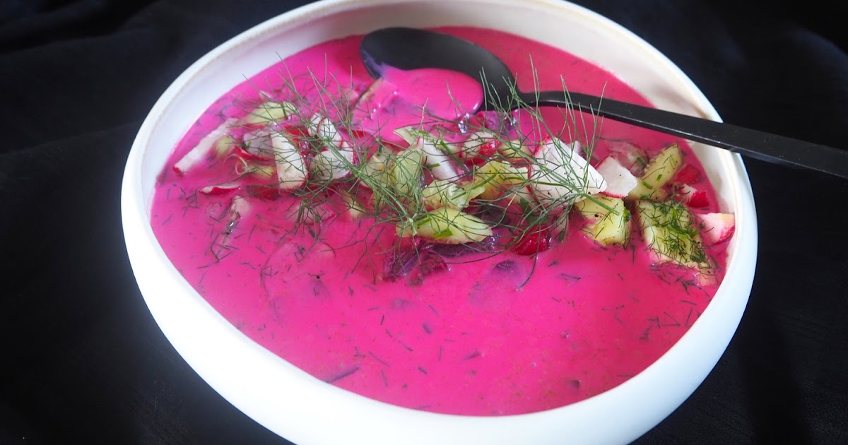 SOUPE POLONAISE FROIDE DE JEUNES BETTERAVES ROUGES