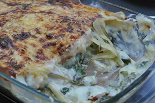 Gratin de jeunes blettes