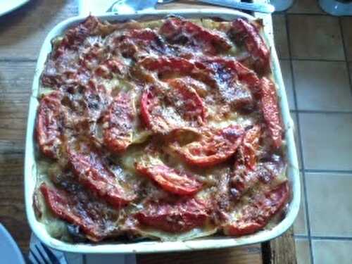 Lasagnes de légumes au curry et lait de coco