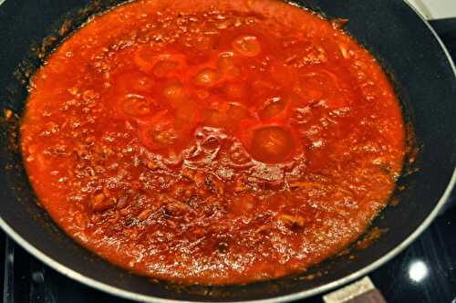 Sauce bolognaise à ma façon pour spaghettis ou autres pâtes
