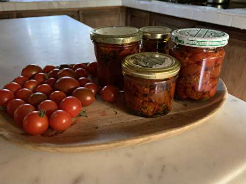 Tomates cerises confites