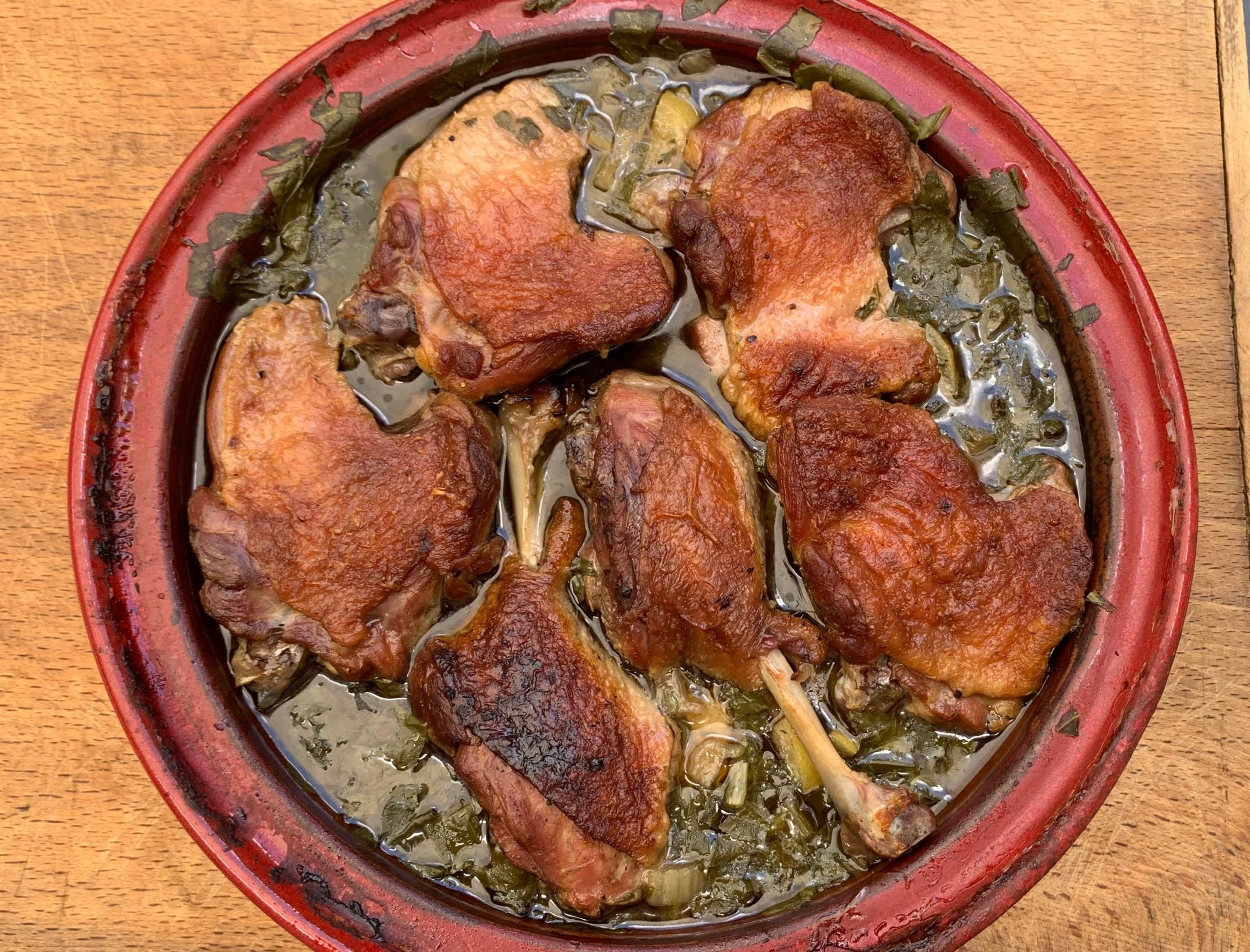 Tajine de canard aux blettes et citrons confits