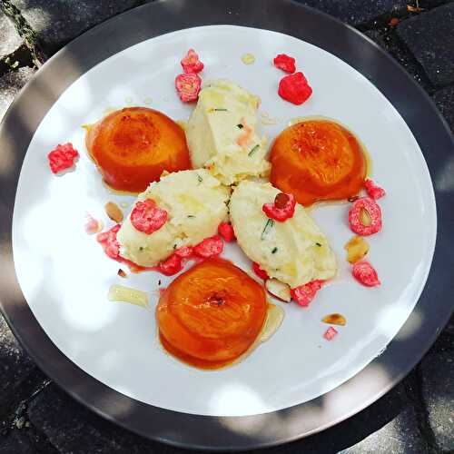Abricots à la plancha, mascarpone au romarin et pralines… Deux Guignols en cuisine partent en live avec Frédérique !