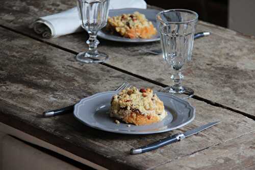 Crumble de volaille et courge aux éclats de noisettes