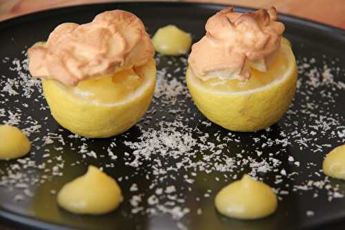 Lemon curd, nuages meringués