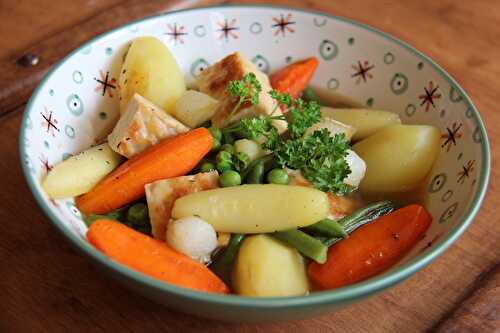 Navarin  printanier au tempeh