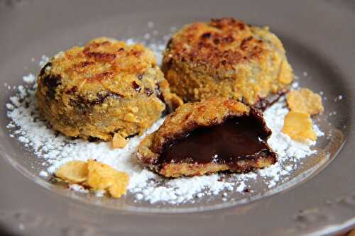 Nuggets chocolat coulant et corn flakes