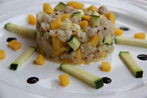 Tartare de poisson à la mangue