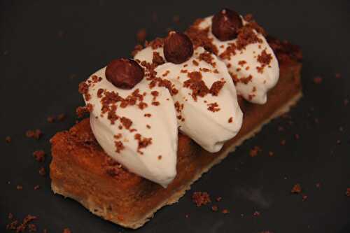 Tarte potimarron et sa chantilly à la noisette