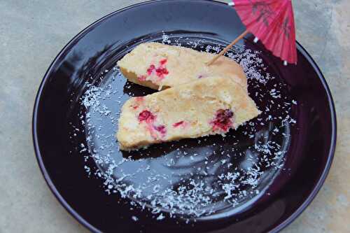 Terrine chocolat blanc et framboise, sans cuisson