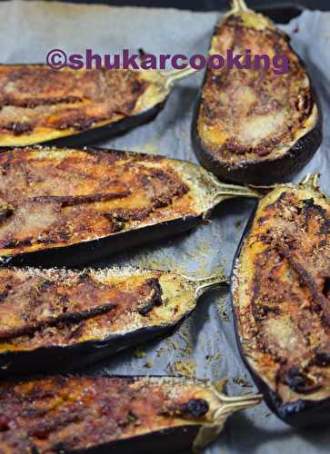 Aubergines gratinées au parmesan