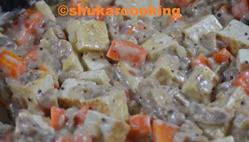 Blanquette de Tofu - Shukar Cooking