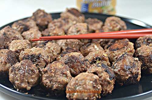 Boulettes de bœuf aux épices et beurre de cacahuète