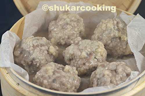 Boulettes de porc à la vapeur au multicuiseur - Shukar Cooking