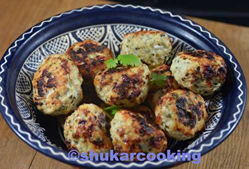 Boulettes de poulet, ail et fines herbes