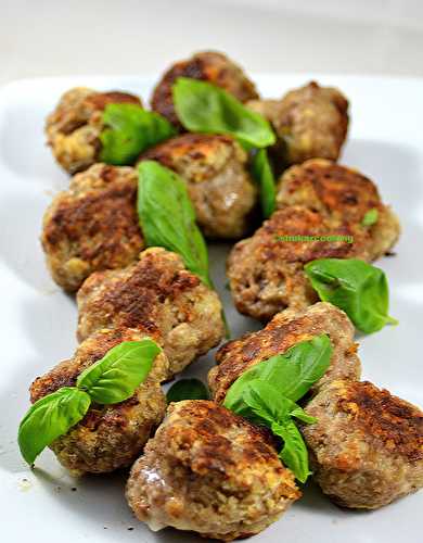 Boulettes de veau au basilic