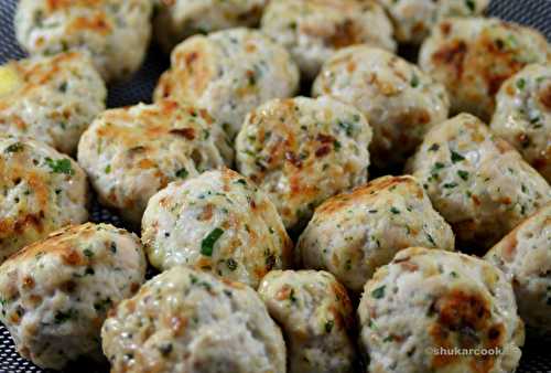 Boulettes de volaille fourrées au fromage