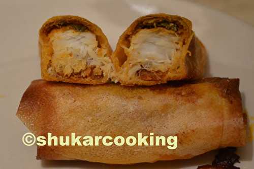 Cabillaud à la chermoula et chorizo en feuilles de brick. - Shukar Cooking