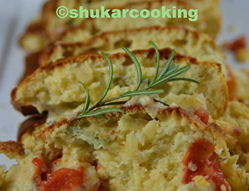 Cake au gorgonzola, miel et romarin - Shukar Cooking