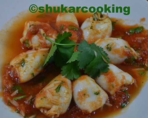 Calamars Farcis à la Chermoula - Shukar Cooking