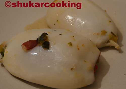 Calamars farcis aux légumes du soleil - Shukar Cooking