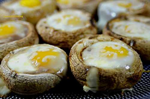 Champignons en œuf cocotte